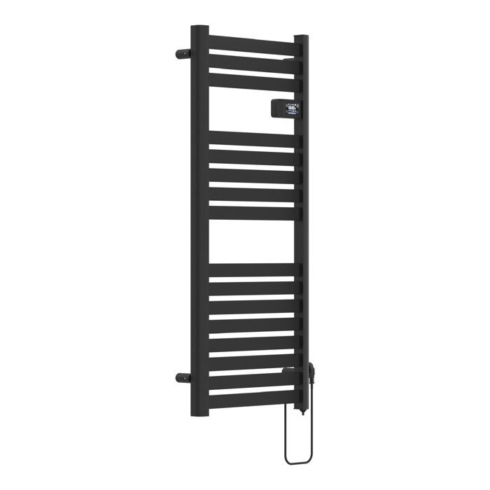 Sèche-serviettes électrique Ringebu 120 x 50 cm 500W noir