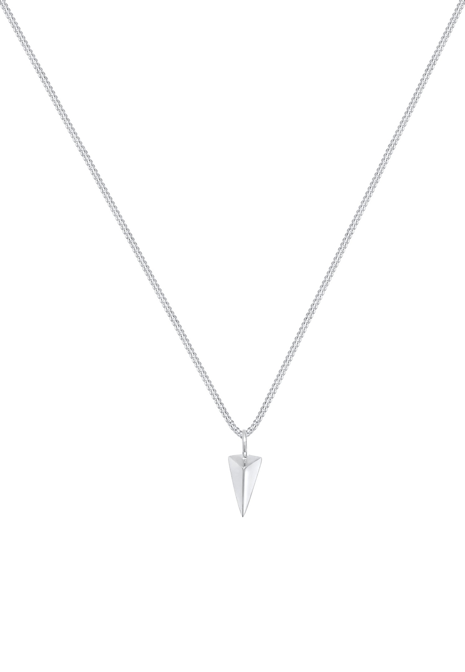 Elli Triangle Pendentif Géo Trend Minimal Design Collier Femme - (925/1000) Argent