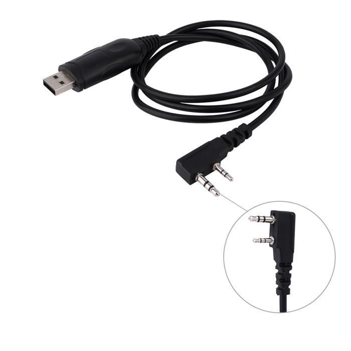 Cable de programación para walkie-talkie Vvikizy Qiilu, cable de programación de radio USB UV 5R para BaoFeng Wanhua