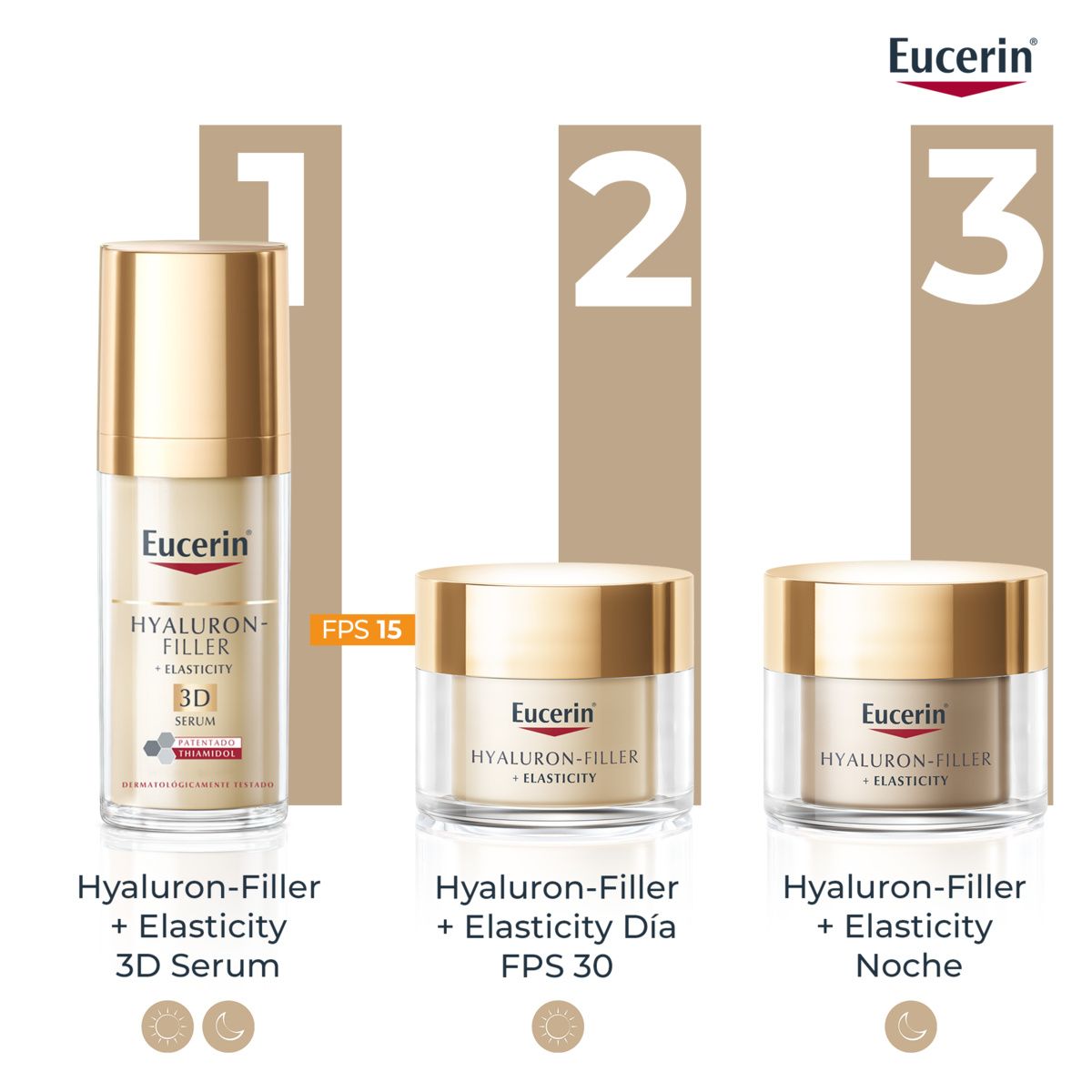 Denný krém Hyaluron-Filler Elasticity SPF 15 Proti vráskam a starnutiu