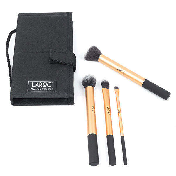 Sada štetcov na make-up LaRoc, 4 ks, s prenosným puzdrom
