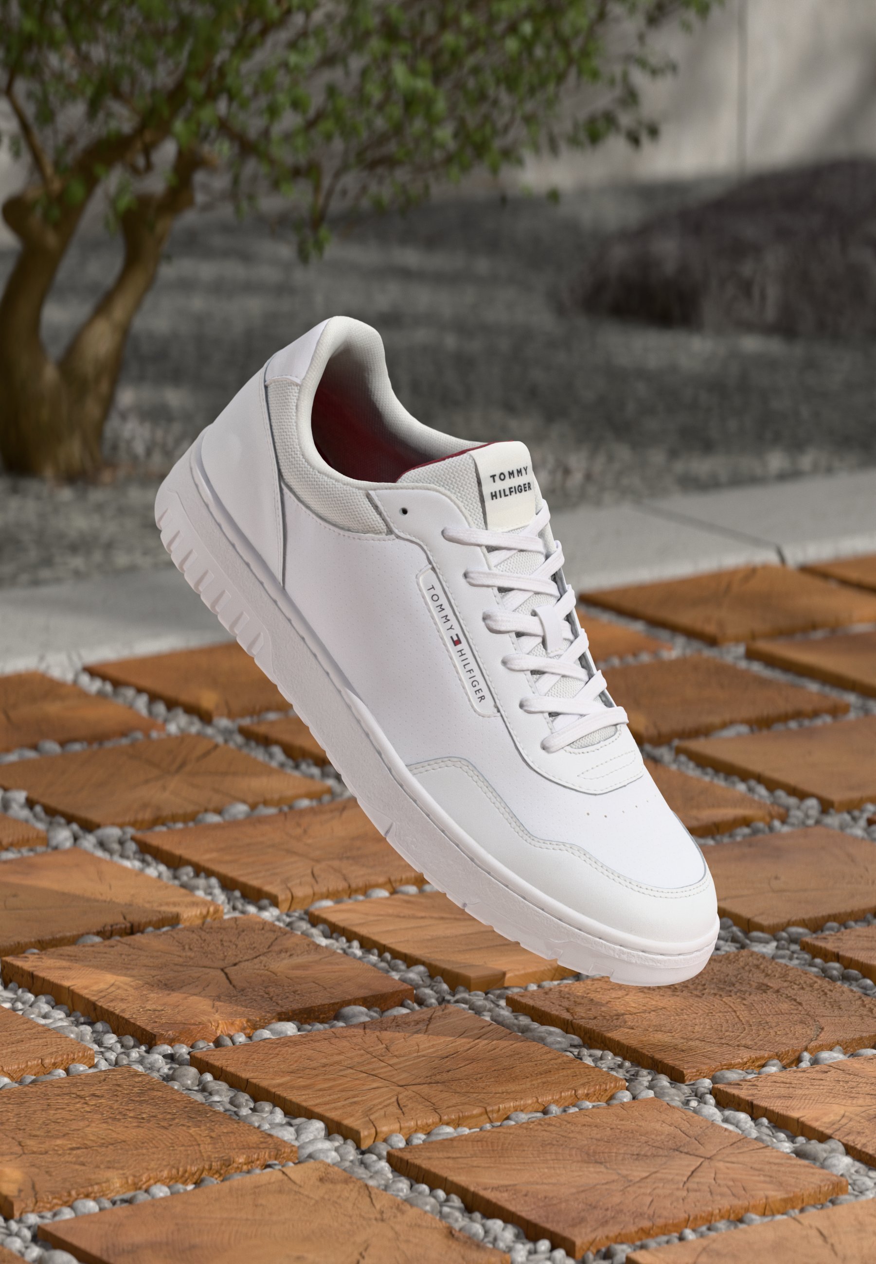Tommy Hilfiger BASKET CORE - Sneakers - wit