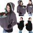 FUNMOON Purple Maternity Coat Baby Carrier Kangaroo Jacket Winter Maternity Clothing Pregnant Women