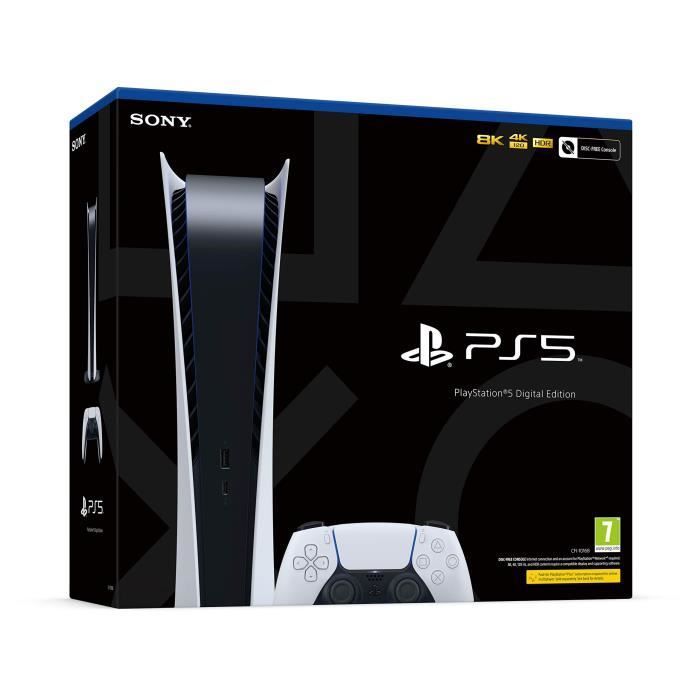 SONY PlayStation 5 Digital Edition 825 Go blanche - Reconditionné - Excellent état