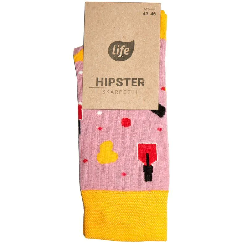 Life Skarpetki Hipster Wzór Manicure Rozm. 43-46