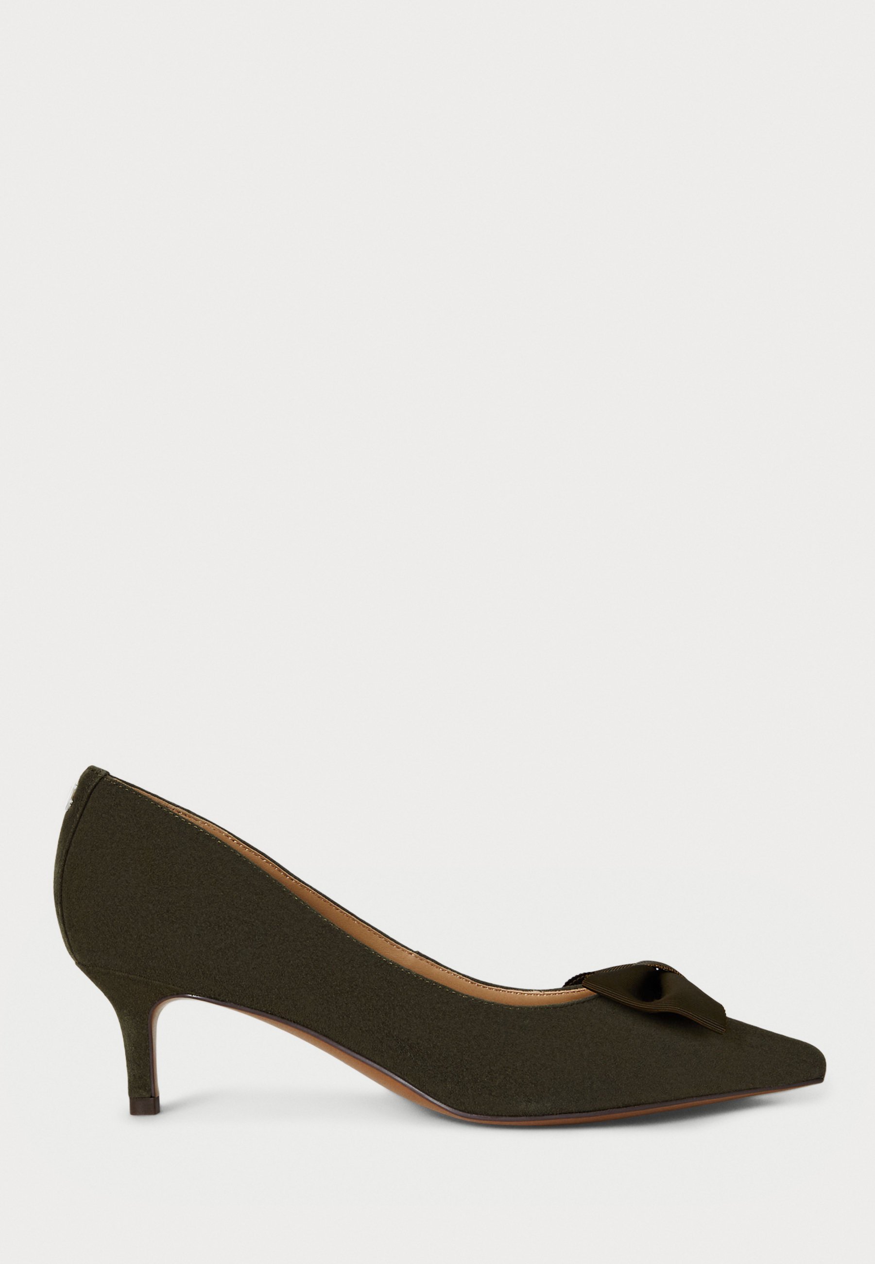 Escarpins Lauren Ralph Lauren ADRIENNE en daim à nœud papillon - Talons classiques - olive foncé