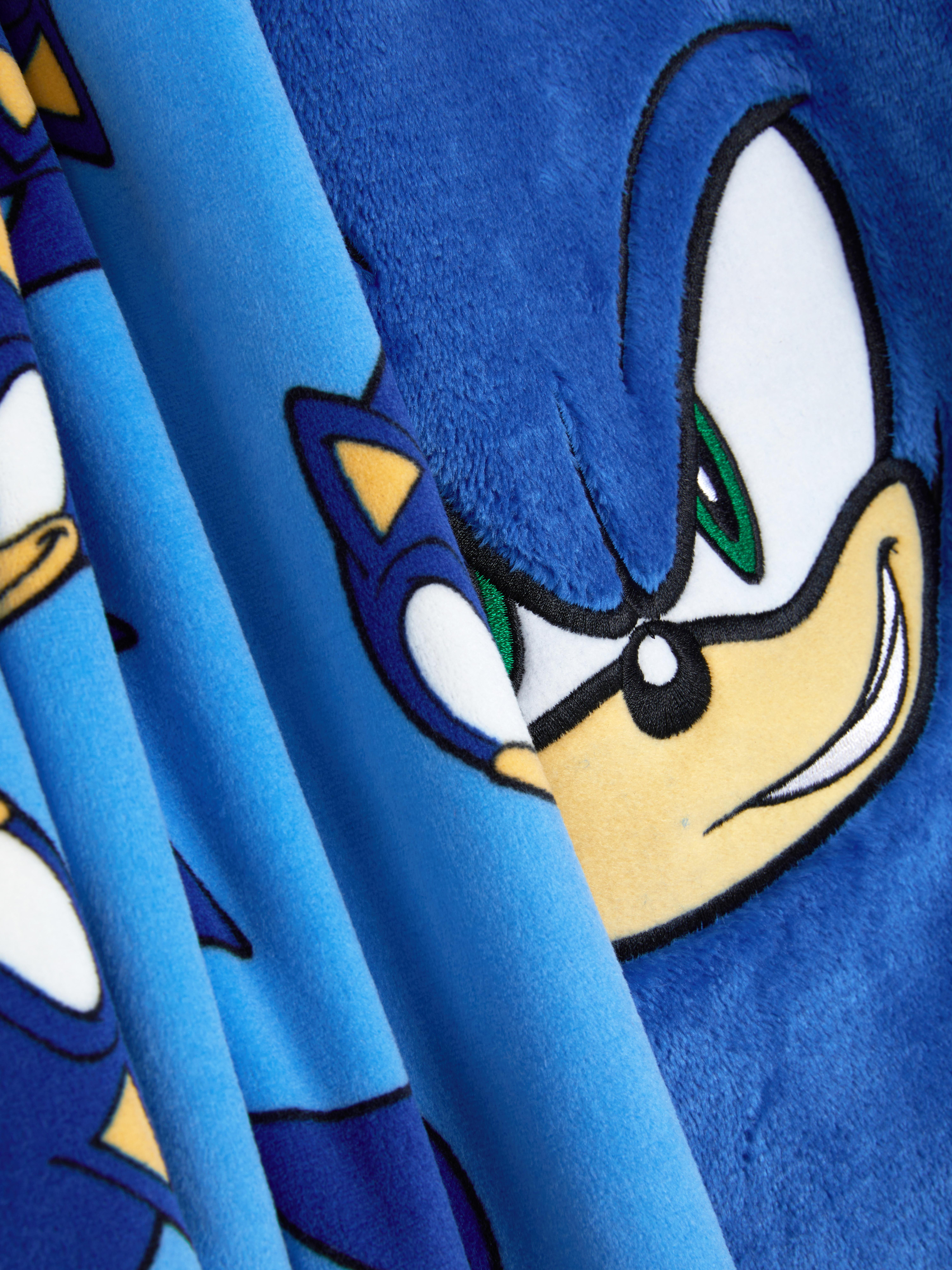Pijamale din fleece Sonic The Hedgehog O pijama Sonic cu top cu mânecă lungă și pantaloni