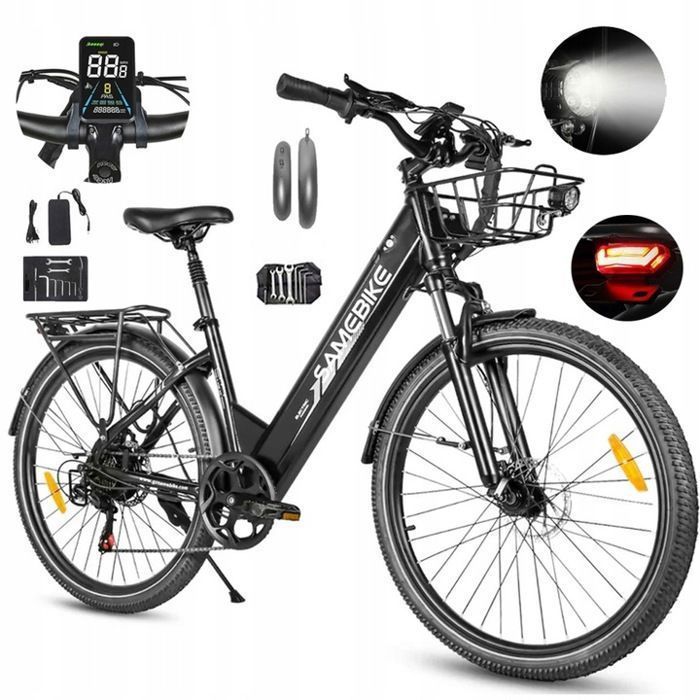 Samebike RS-A01 Pro - Electric Bike - 500W Motor - 36V 15Ah Battery - Max Speed 35km/h - Blue
