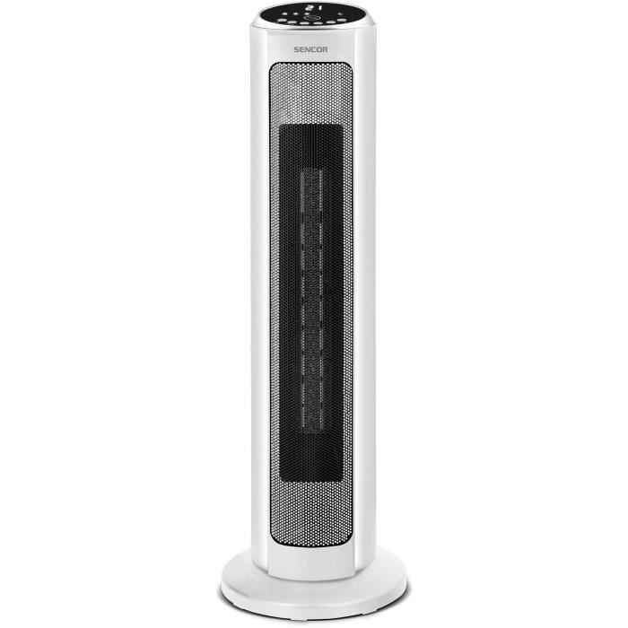 Ceramic tower radiator - SENCOR - SFH 8994WH - Up to 2000 W - 3 modes - 24 m² / 60 m³ - Remote control - White