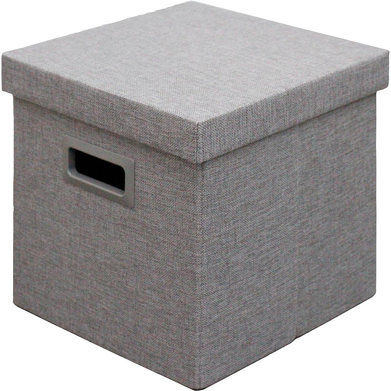 Caja de almacenamiento plegable con tapa de 30x30x30 cm