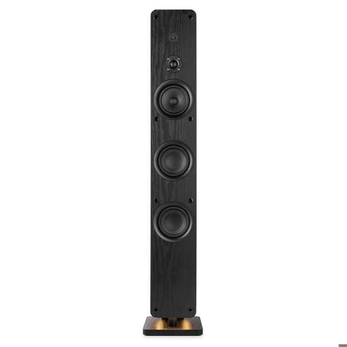 Audizio ARCO - Black 160W Hi-Fi BT Sound Tower - Active Floorstanding Speaker for Living Room, TV and Streaming