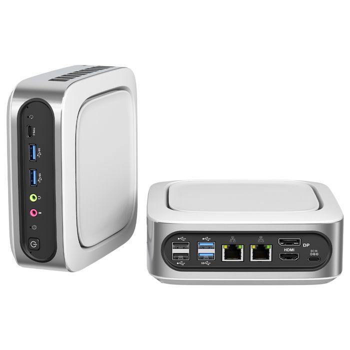 Mini PC Windows 11 Pro - Intel i9-11900H (8C/16T, 4,9 GHz), 32 GB DDR4, 1 slot NVMe, triplo schermo 4K, doppia LAN 2,5G, USB-C