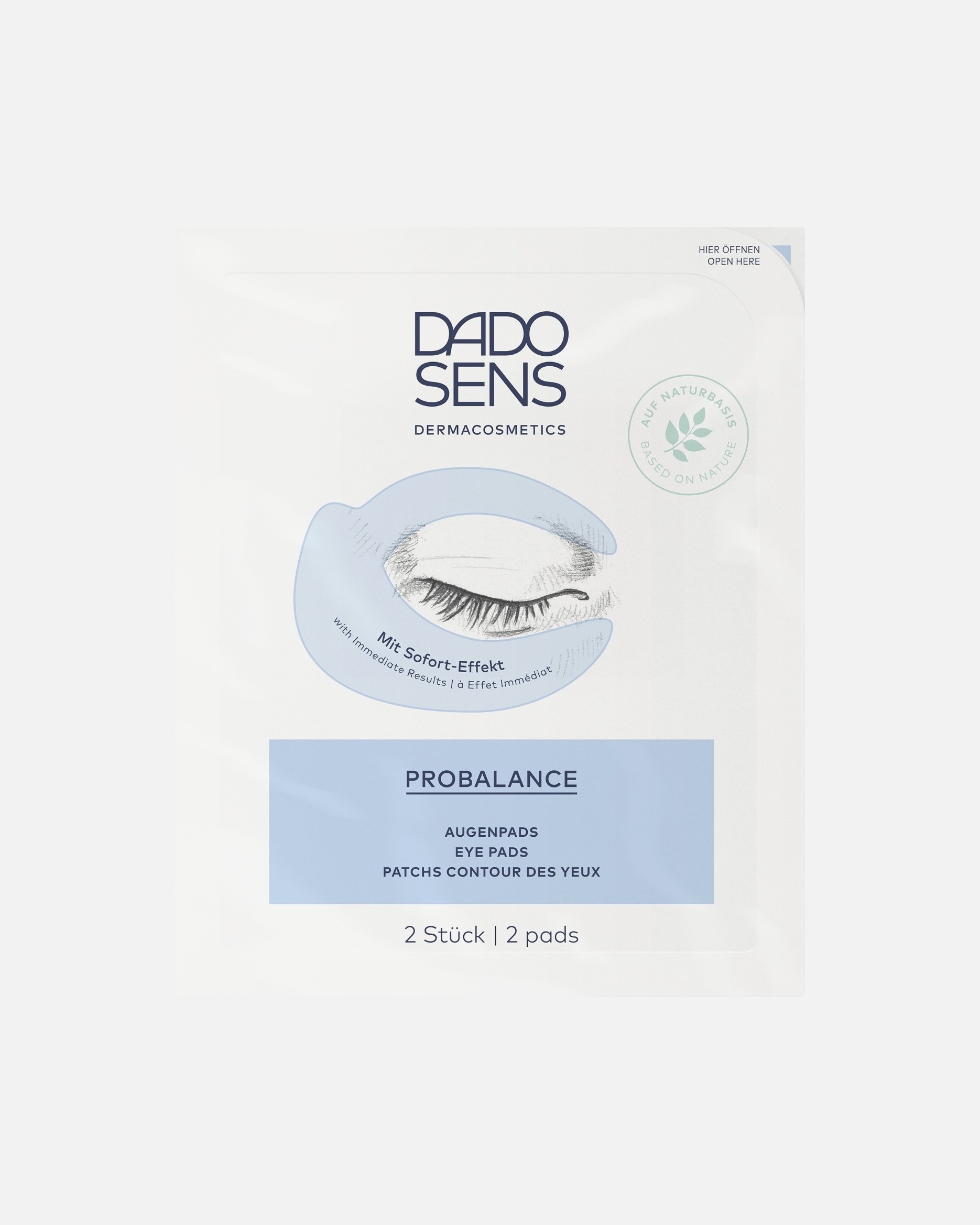 DADO SENS Dermacosmetics jastučići za oči PRO BALANCE PROBALANCE jastučići za oči 4 x 2 jastučića - 4 komada