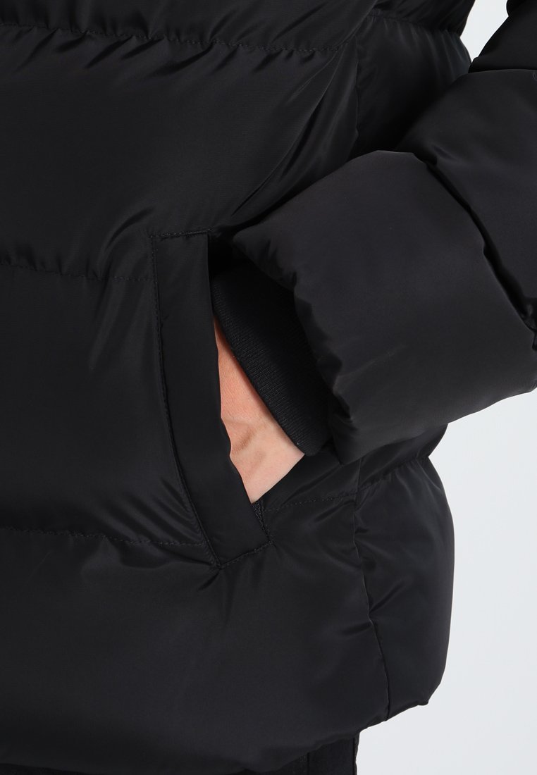 Urban Classics gewatteerde jas met capuchon - Winterjas - zwart