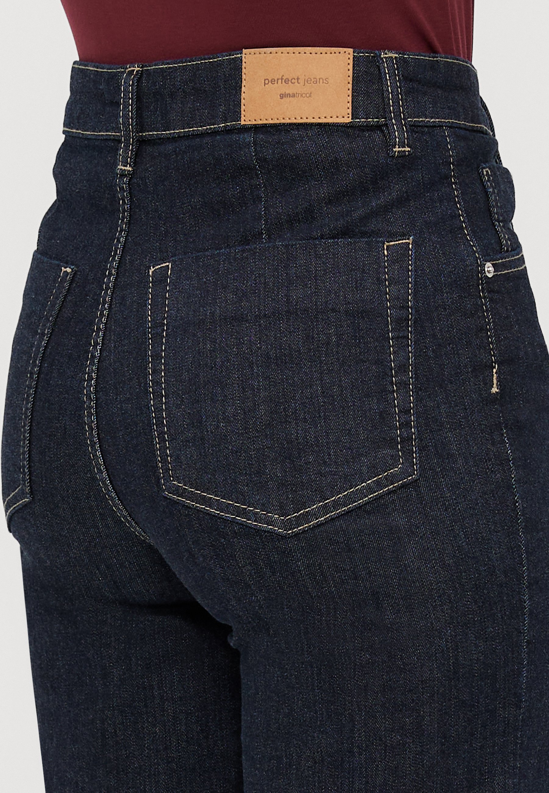 Gina Tricot Petite TAILORED - Jeansy dzwony - flush