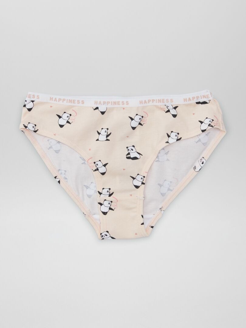 Conjunto de 4 calcinhas com estampa animal - ROSA