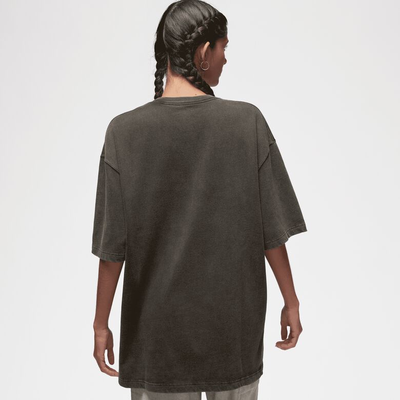 Oversized T-shirt met korte mouwen in erfgoedstijl