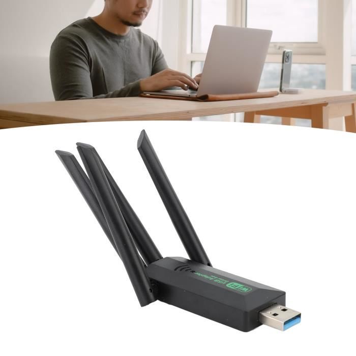 USB WiFi Adapter - SALUTUYA - 1200 Mbps - Dual Band 2.4G/5G - 4 Antennas - USB 3.0