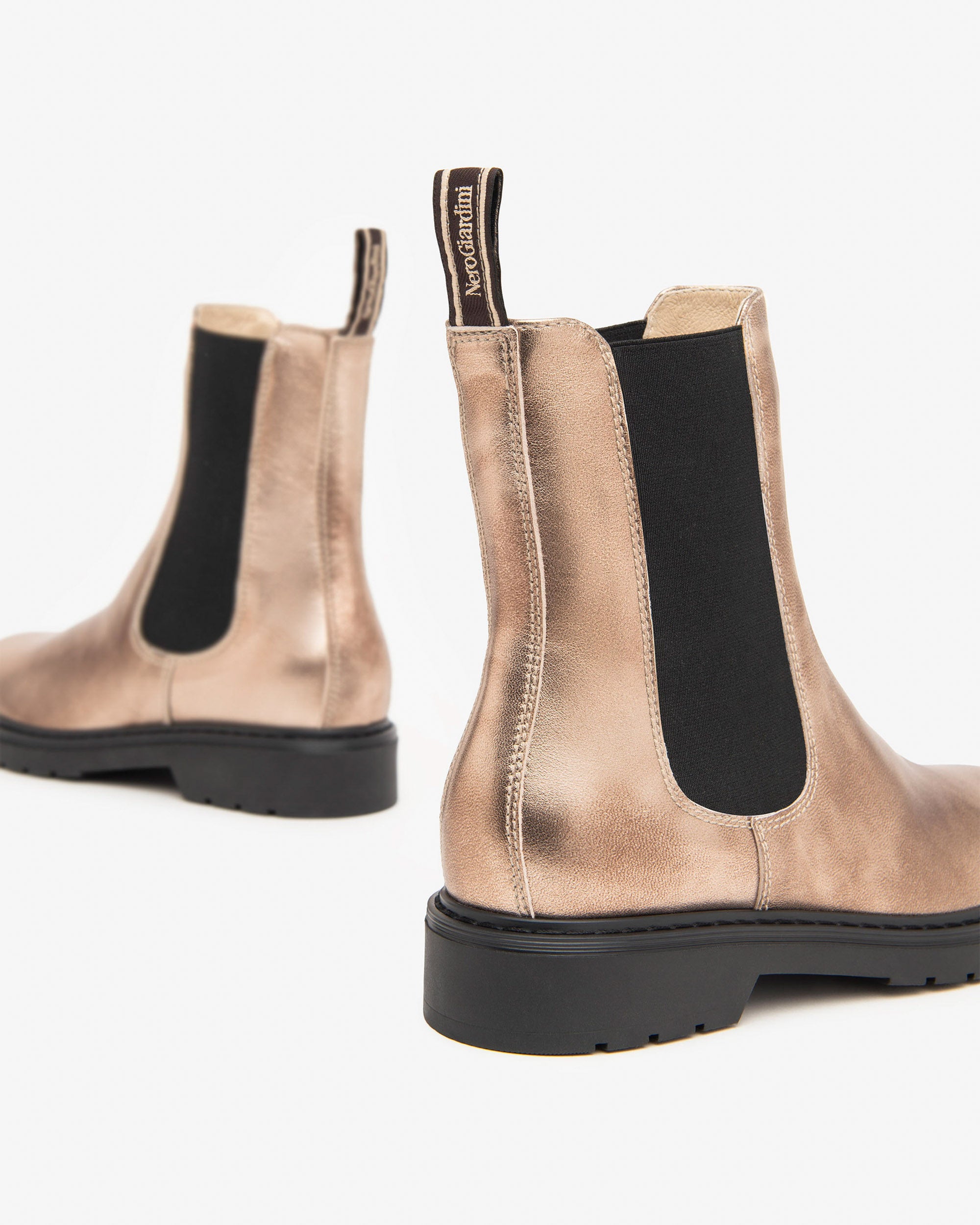  Chelsea-Boots aus Leder für Damen