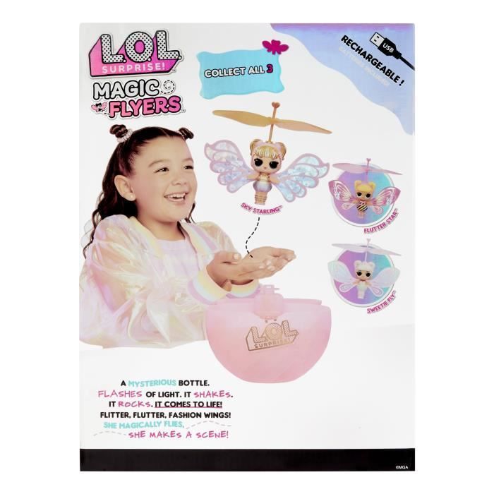 Mini Boneca Voadora - LOL Surprise! - Estilo 2 - Rosa - Unissex - A partir de 6 anos