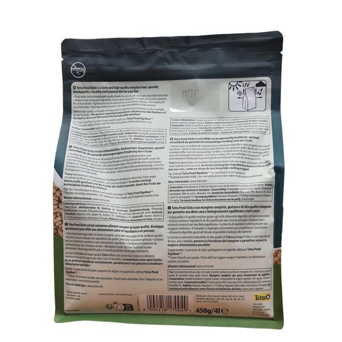 Fiskefoder - Dam - Dampinde - 4L - Granulat - Beriget med C-vitamin
