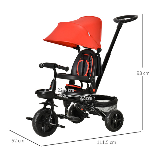  Homcom 4-in-1 Baby-Dreirad