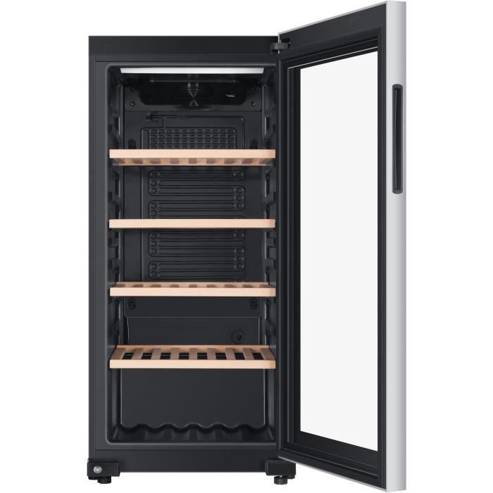 Cave à vin de vieillissement - HAIER HWS116GAE - Pose libre - 116 bouteilles H126.5 x L59,5 cm - Noir