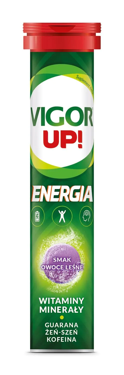 Vigor Up! Energia Tabletki musujące, Smak owoce leśne