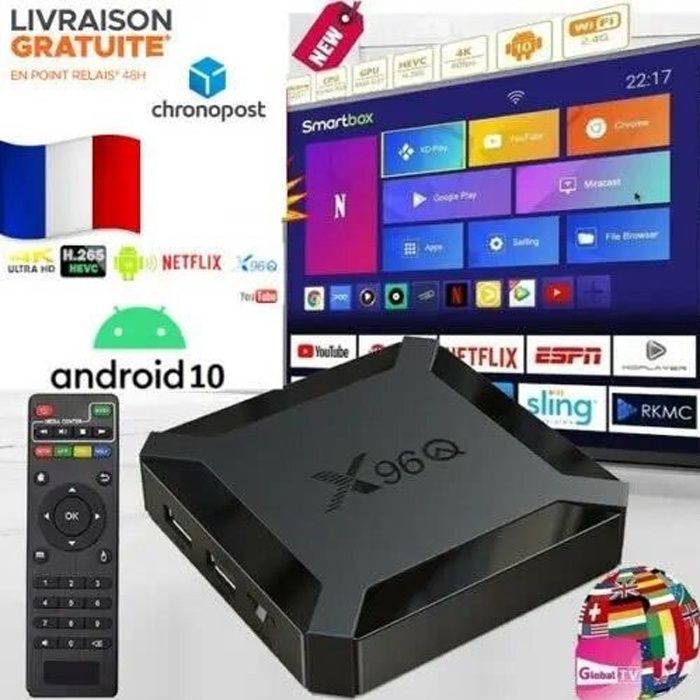X96Q Android Smart TV Box - Allwinner H313 - 1GB 8GB - 6K - Netflix - Google Play Store - Multimedia Box