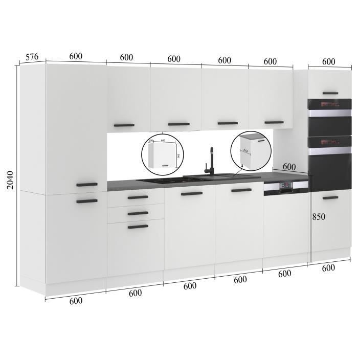 Cucina completa - B BELINI GROUP - NAOMI - Rovere Wotan - 360 cm - Design contemporaneo