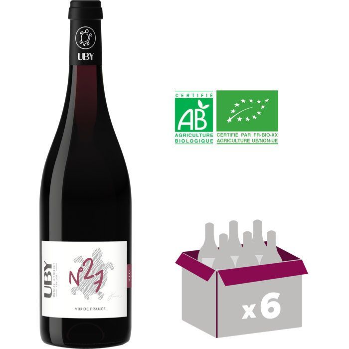 UBY N°27 2024 Vin de France - Vin rouge - Bio x6