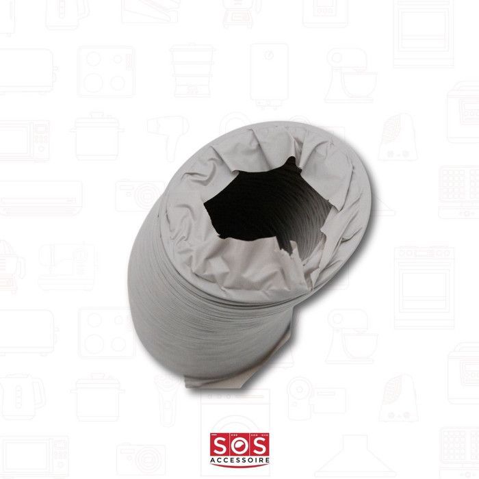Gaine de sèche-linge universelle WPRO - Diamètre 102mm - Blanc
