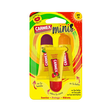 Bálsamos labiales hidratantes Carmex Mini SPF15 3 x 5 g