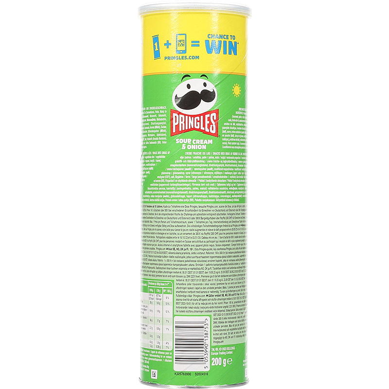 Pringles Pringles 200 g, gräddfil och lök
