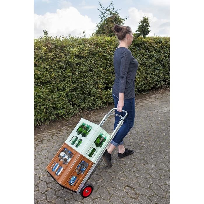 Carrello a mano pieghevole in alluminio Meister da 90 kg