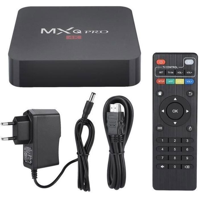 Reproductor multimedia HDMI para Smart TV Box WIFI, decodificador y reproductor multimedia para MXQ-PRO-H3-1 + 8G 110-240V (enchufe europeo) My16852