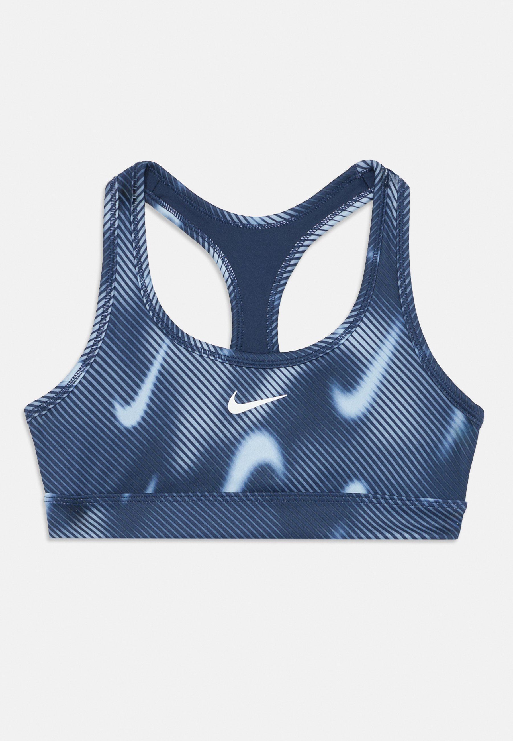 Športová podprsenka Nike Performance - polnočná námornícka modrá/biela