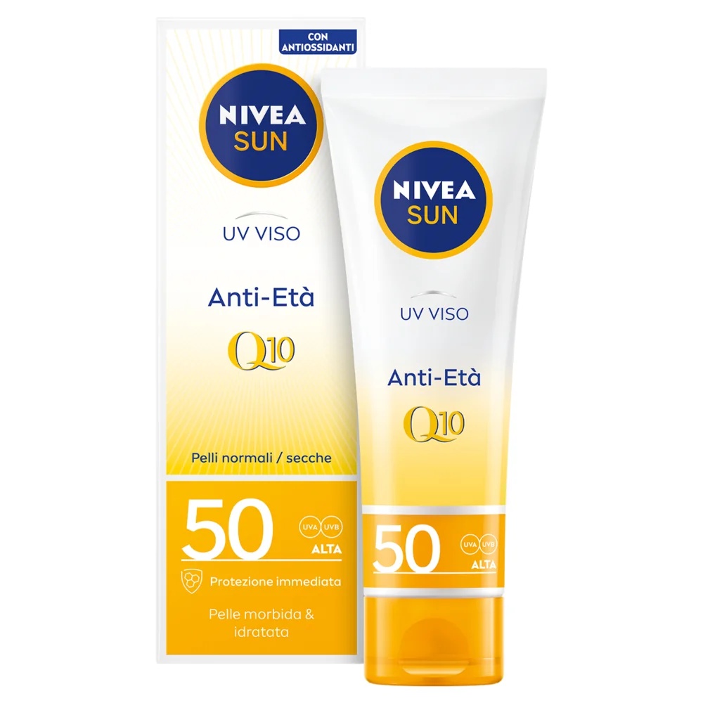 NIVEA Nivea Sun UV Gesichtscreme Anti-Falten Anti-Pigmentflecken LSF 50 Schützende und feuchtigkeitsspendende Wirkung