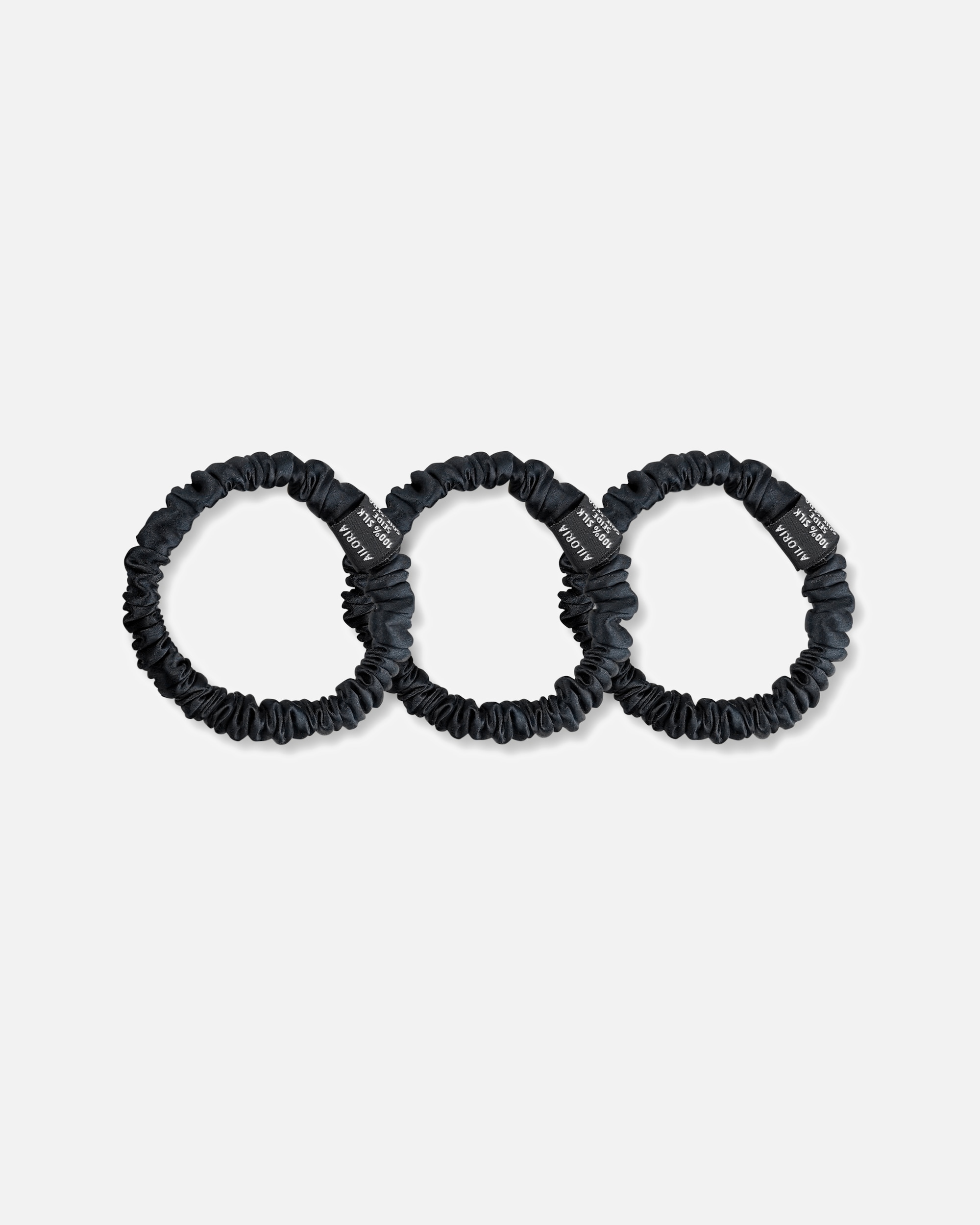 Set di 3 fasce per capelli Ailoria DOUX in seta, taglia S (taglia unica)