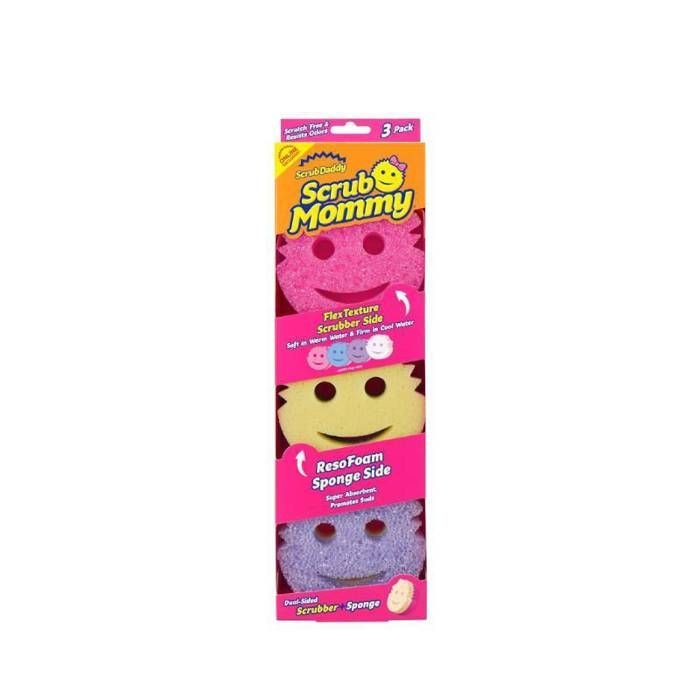 Juego de 3 cepillos y esponjas de doble cara, resistentes a los arañazos, para la limpieza de cocinas, baños y múltiples superficies.