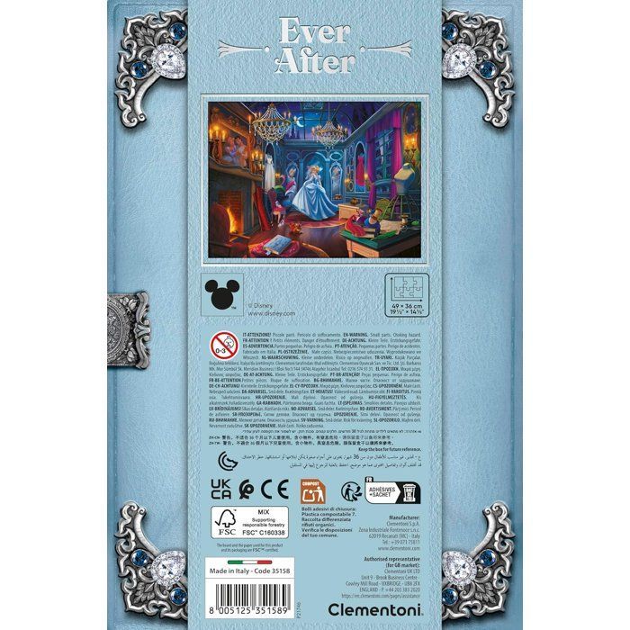 CLEMENTONI - Ever After - Rompecabezas de 500 piezas - Princesas Disney - Jazmín