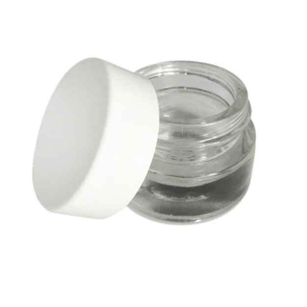 Frasco pequeño de vidrio transparente de 7 ml