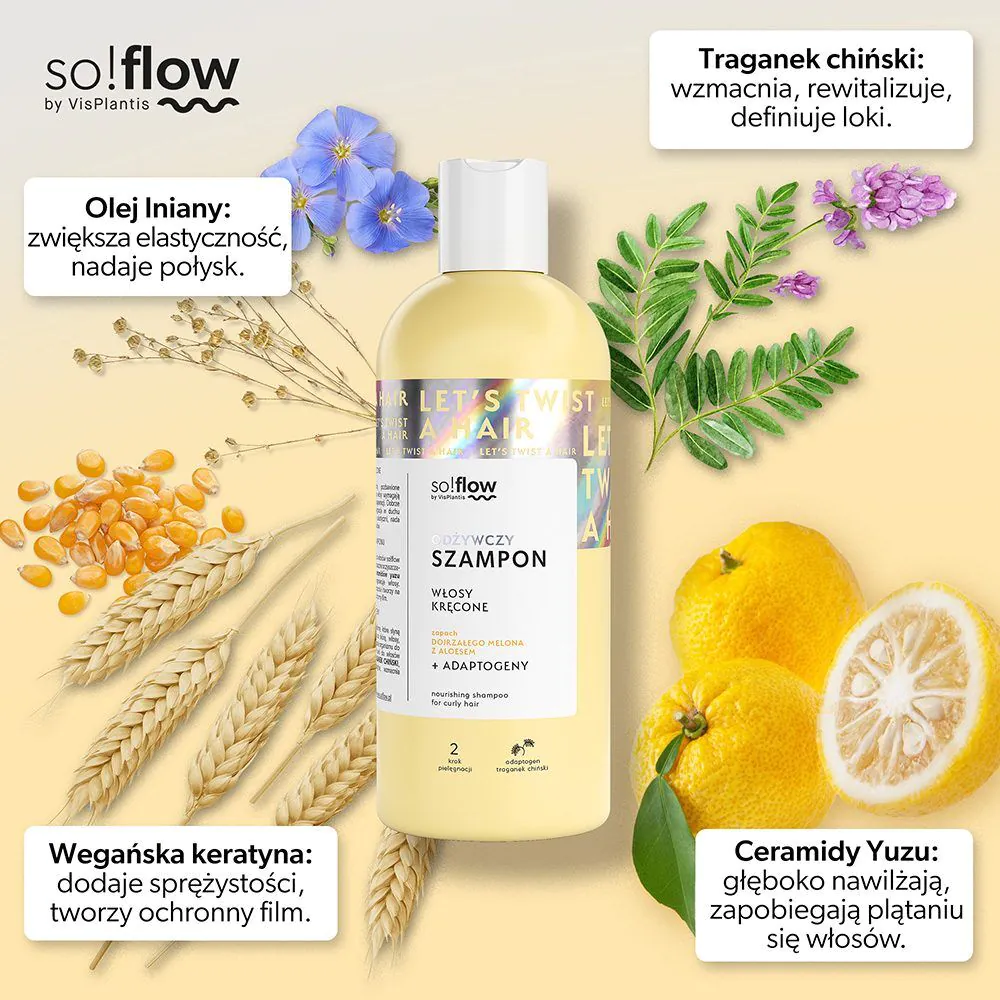 So!Flow Odżywczy Szampon do włosów Kręconych