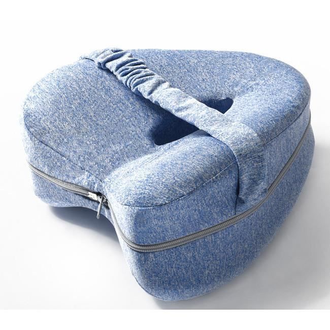 Almohada para la entrepierna, almohada para dormir en la entrepierna, almohada nocturna para las rodillas, almohada viscoelástica, almohada para dormir en las rodillas (azul)