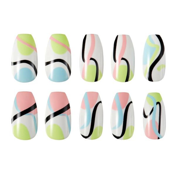 Lak na nehty Lottie London Stay Press'D on Nails - Wavy Baby