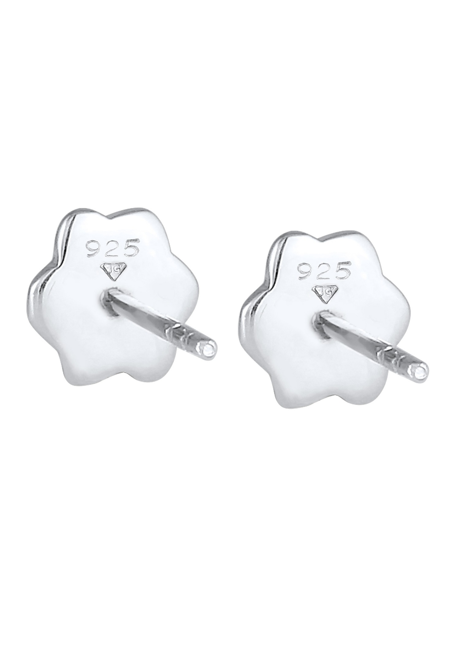 Elli Femmes Clous d'oreilles Patte Chien Chat avec Cristaux en Argent Sterling 925