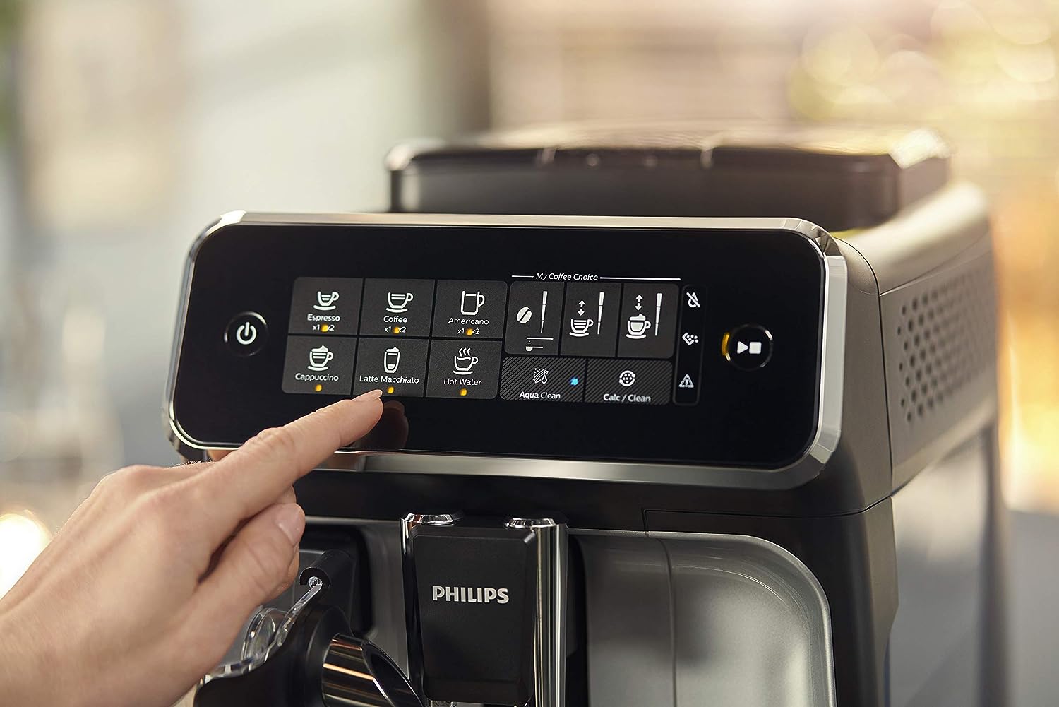 Philips 3200-serie volautomatische espressomachine met LatteGo, zwart (gereviseerd)