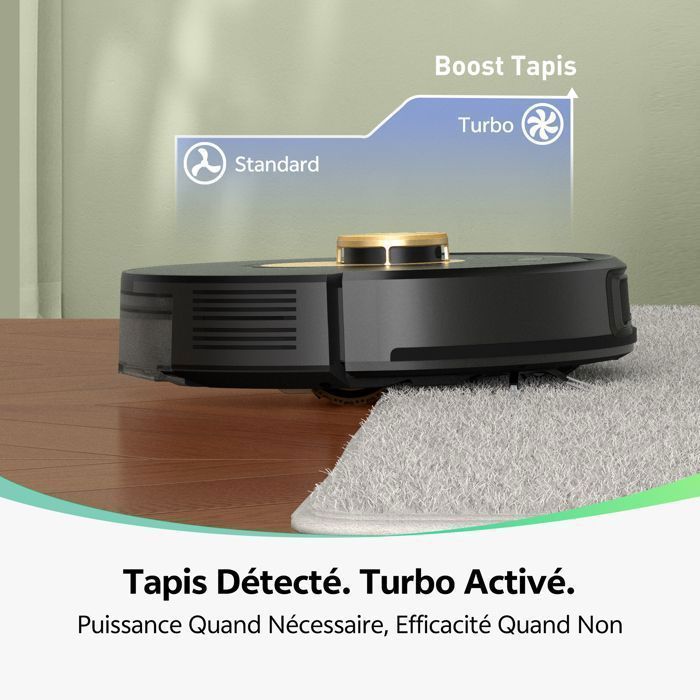 Vactidy Cleanova W9 - Robotstofzuiger - 5000 Pa - 180 min autonomie - LDS-navigatie - iWatch/Alexa/Google Home/IFTTT/APP