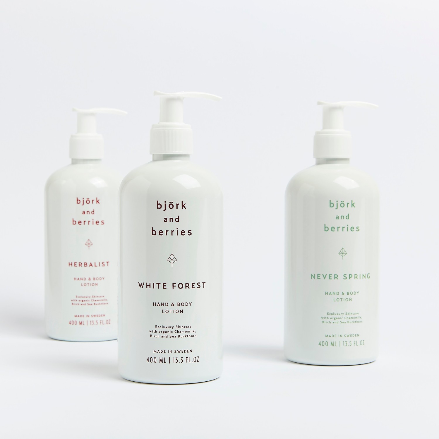 Björk & Berries losion za tijelo White Forest White Forest za ruke - 400 ml