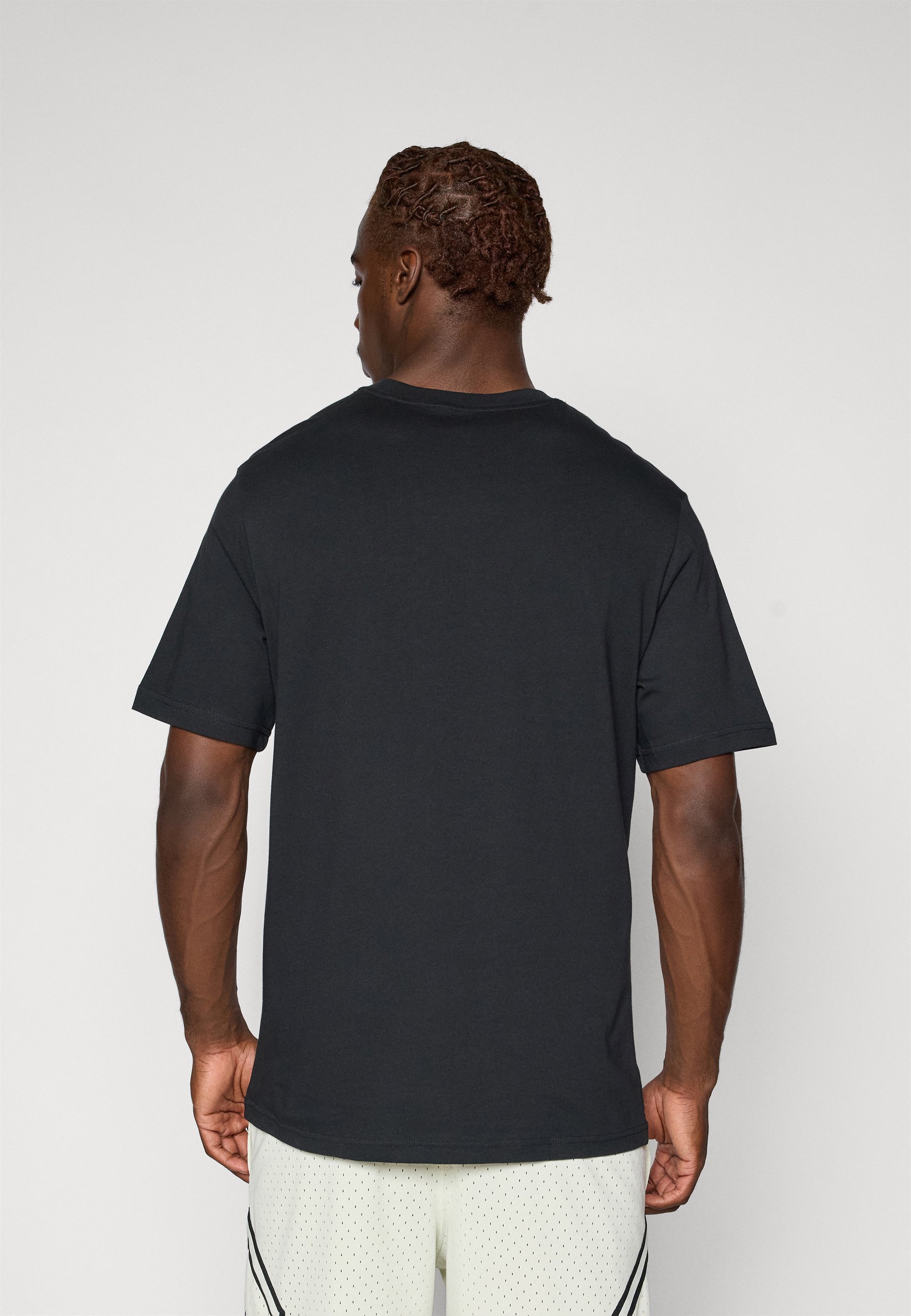 Jordan CREW - Sport T-shirt - zwart/wit